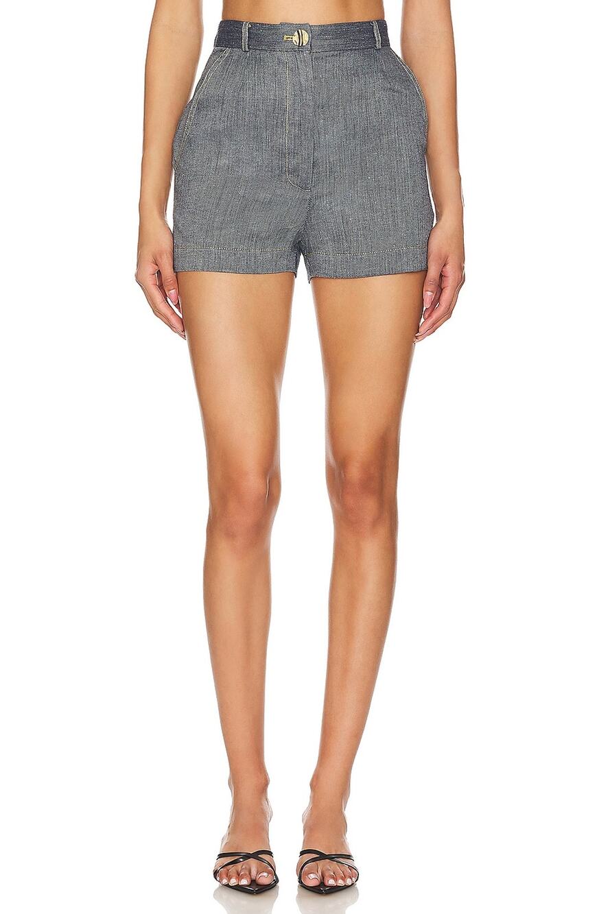 Matthew Bruch Tailored Gray High Waist Hot Shorts Size 3